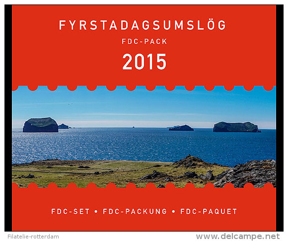 IJsland / Iceland - Postfris / MNH - Complete FDC Yearset 2015 NEW!! - Nuevos