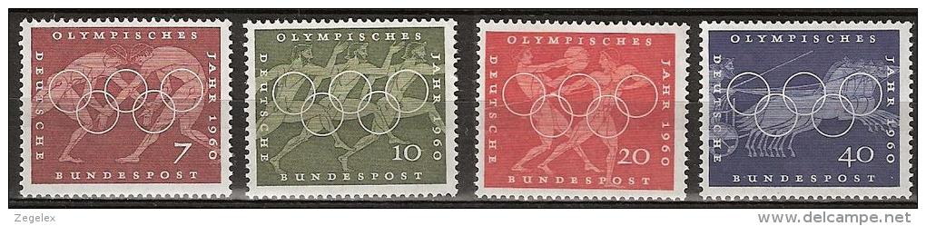 Bundespost 1960 Olympische Spelen. Olympic Games. Mi.332/335 MNH/**/Postfrisch - Nuevos