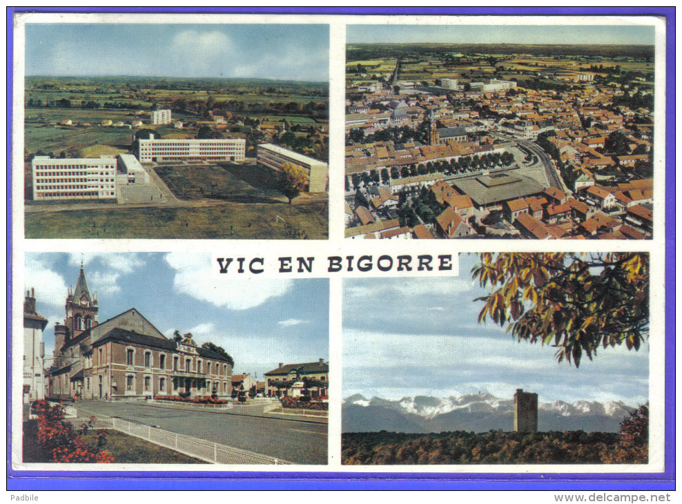 Carte Postale 65. Vic-en-Bigorre  Trés Beau Plan - Vic Sur Bigorre