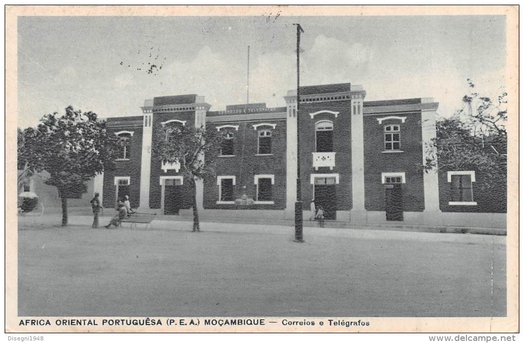 04586 "AFRICA ORIENTAL PORTUGUESA (P.E.A) MOCAMBIQUE - CORREIOS E TELEGR" ARCHIT. XX SEC. CART. POST. ORIG. SPED. 1956. - Mozambique