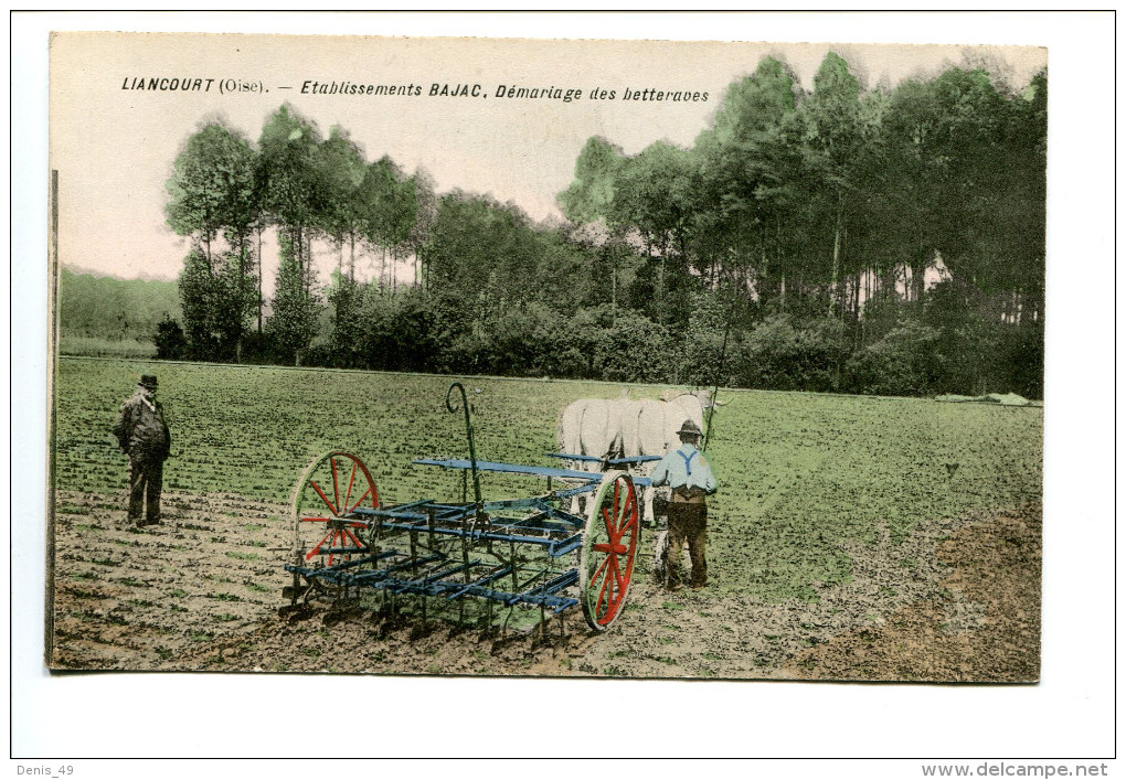 CPA  LIANCOURT Machine Agricole - Cultures