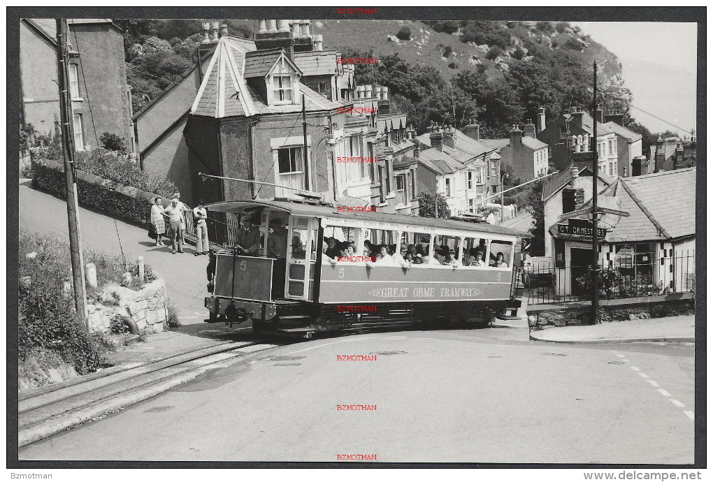 RK1191 Great Orme Tramway Car 5 Crossing Tygwyn Road 4/7/77 - Sonstige & Ohne Zuordnung