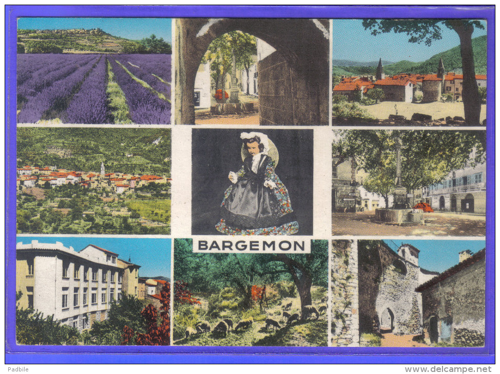 Carte Postale 83. Bargemon   Trés Beau Plan - Bargemon