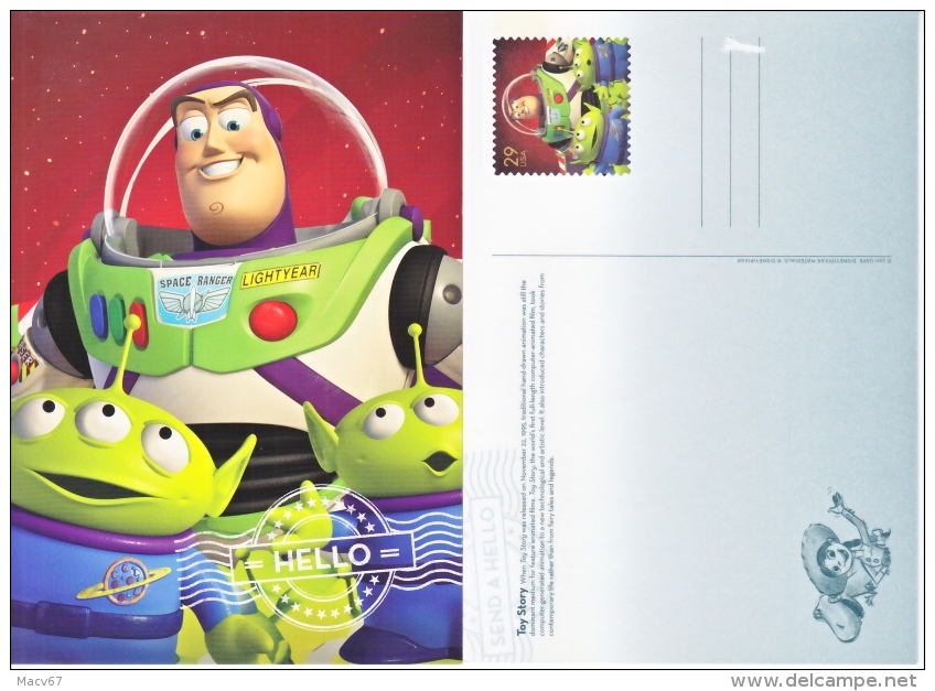 DISNEY POSTAL CARD    TOY  STORY     ** - 2001-10