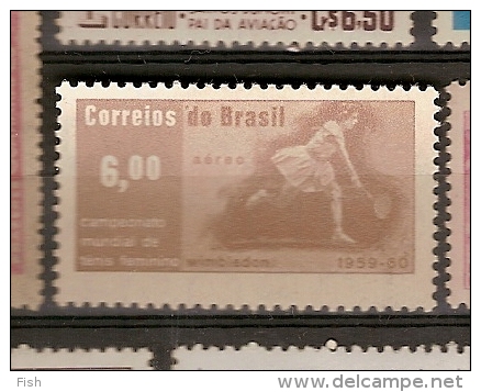 Brazil * & Aereo, World Championship Tennis Female, Wimbledon, 1960 (91) - Luchtpost