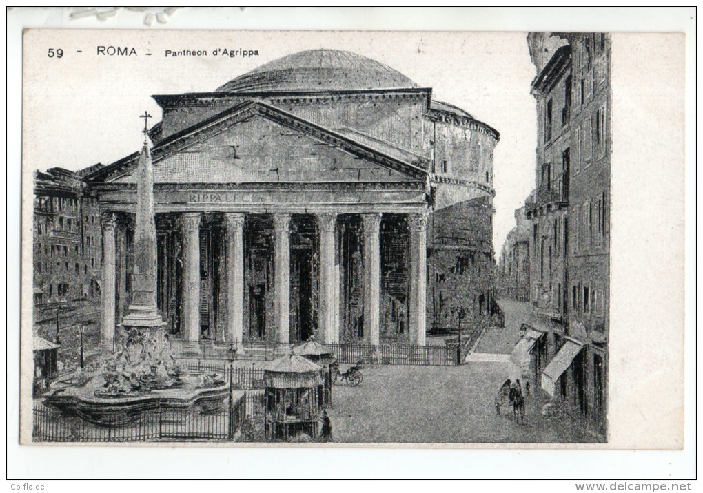 ITALIE . ROMA . PANTHEON D'AGRIPPA - Réf. N°12803 - - Panthéon