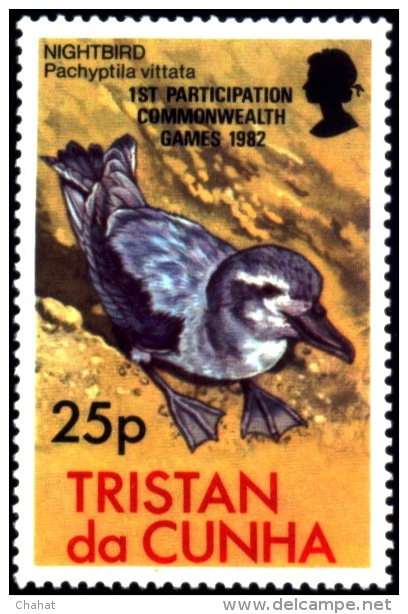 BIRDS-OVPT-PRION-NIGHTBIRD-TRISTAN DA CUNHA-1982-SCARCE-MNH-B6-892 - Albatros & Stormvogels