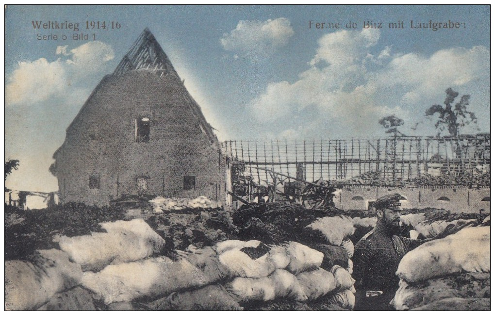 LORGIES  NEUVE CHAPELLE  FERME DE BIEZ   CARTE ALLEMANDE - Autres & Non Classés