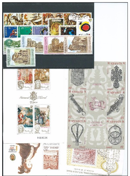 Espagne-Lot De  21 Timbres Neufs.+ 3 Blocs. - Autres & Non Classés