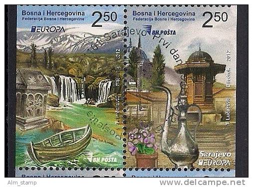 2012 BOSNIA And Herzegovina  Bosnien- Herzegowina  Booklet Set Mi. 589-0 D Used  Booket Set - 2012