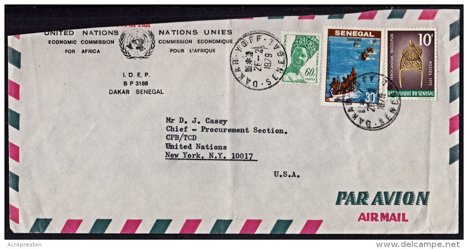 A5490 SENEGAL 1979, Cover From Dakar-Yoff To USA - Senegal (1960-...)