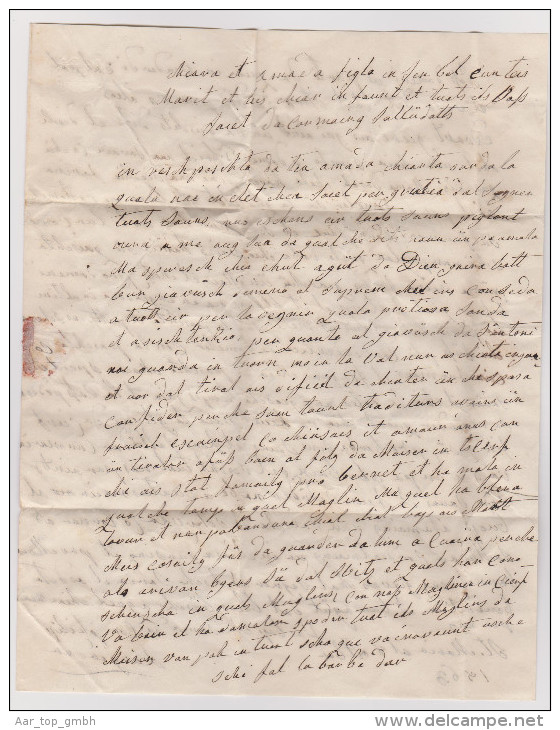 Heimat GR St.Maria 1863-10-09 Brief Nach Zernez Mit Zu#31 Sitzende Helvetia - Lettres & Documents