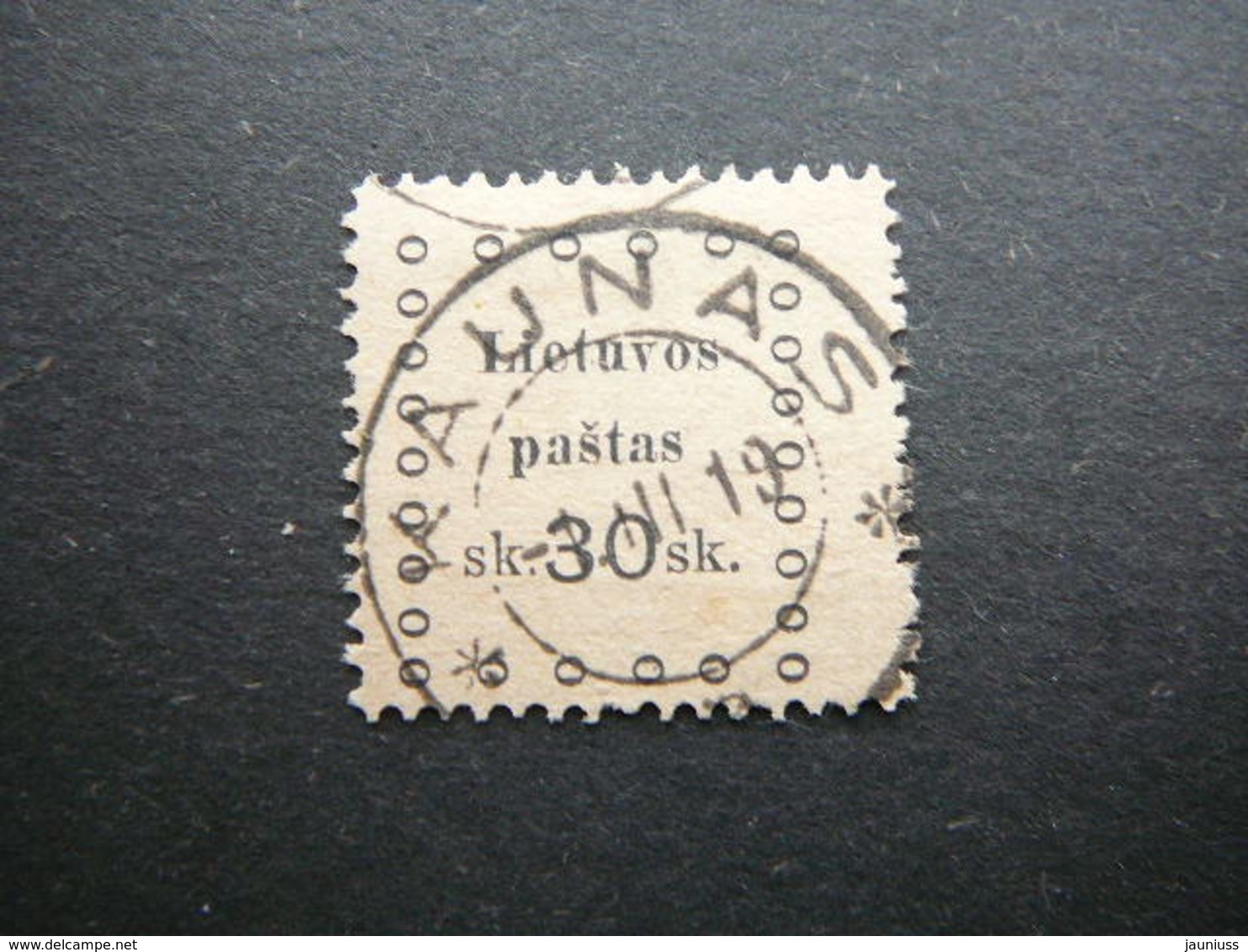 Kaunas Issue (III) # Lietuva Lithuania Litauen Lituanie Litouwen # 1919 Used # Mi. 23 - Litouwen