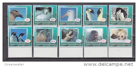 Ross Dependency 1994 Wildlife 10v (+margin) ** Mnh (26669A) - Unused Stamps