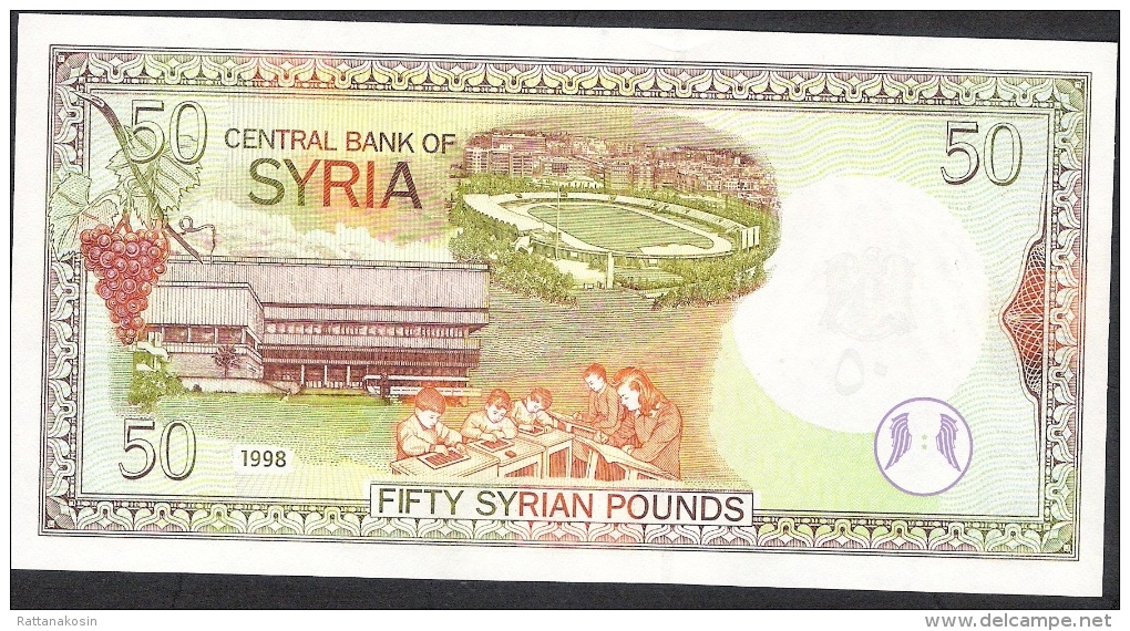 SYRIA  P107   50   POUNDS   1998    UNC. - Siria