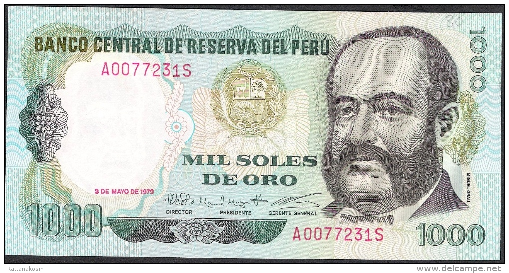 PERU   P118b 1000  SOLES  3-5-1979    AU-UNC. - Peru