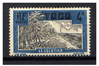 TOGO  - N° 126* - LE COCOTIER - Unused Stamps