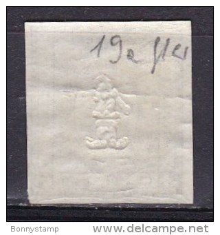 Regno Di Sardegna, 1861 - 1 Cent Per Le Stampe, 19a Nero - MNH* - Sardegna