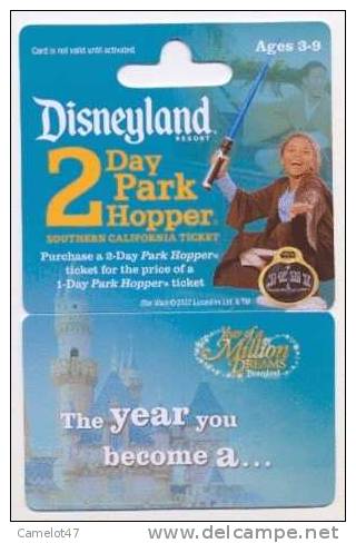 Disneyland California Ticket # 92 - Disney-Pässe