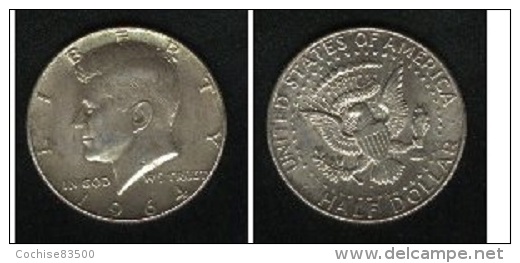 États-Unis, 1/2 Dollar Kennedy, 1964 (Philadelphie), KM 202 - 1964-…: Kennedy