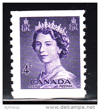 Canada MH Scott #333 4c Queen Elizabeth II, Karsh Portrait Coil - Markenrollen