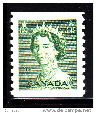 Canada MH Scott #331 2c Queen Elizabeth II, Karsh Portrait Coil - Coil Stamps