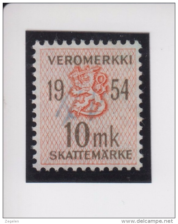 Finland: Fiskale Zegel/revenue Income Tax Cataloog Barefoot 44; Jaar 1954 - Revenue Stamps