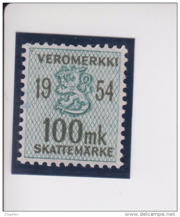 Finland: Fiskale Zegel/revenue Income Tax Cataloog Barefoot 47; Jaar 1954 - Revenue Stamps