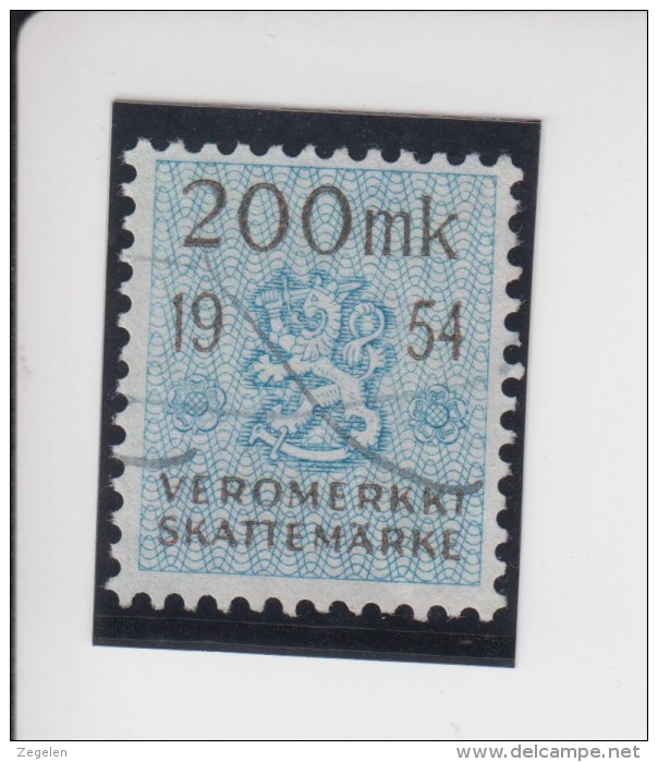Finland: Fiskale Zegel/revenue Income Tax Cataloog Barefoot 48; Jaar 1954 - Revenue Stamps