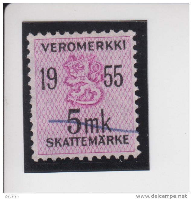 Finland: Fiskale Zegel/revenue Income Tax Cataloog Barefoot 43; Jaar 1955 - Revenue Stamps