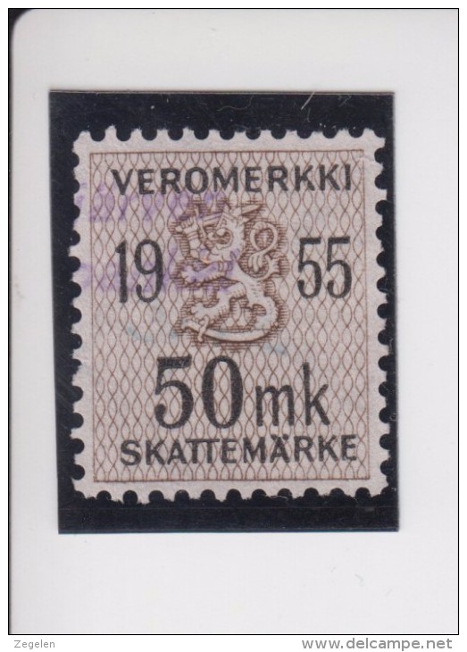 Finland: Fiskale Zegel/revenue Income Tax Cataloog Barefoot 46; Jaar 1955 - Revenue Stamps