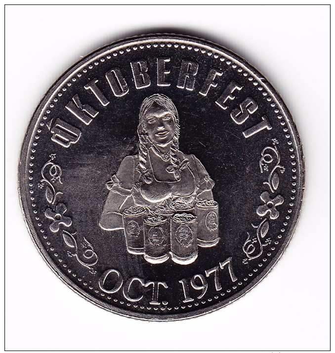 1977 Kitchener-Waterloo Oktoberfest $1 Token - Canada