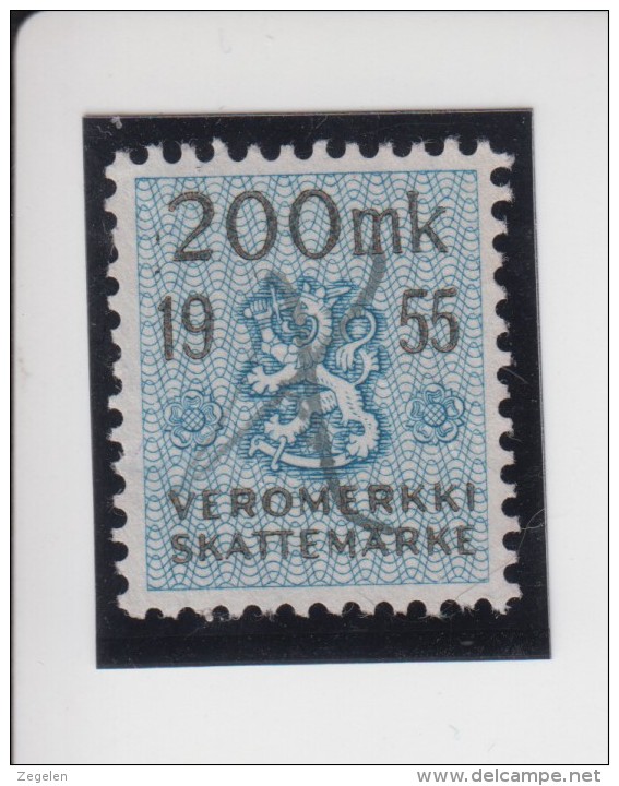 Finland: Fiskale Zegel/revenue Income Tax Cataloog Barefoot 48; Jaar 1955 - Revenue Stamps