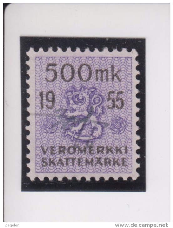 Finland: Fiskale Zegel/revenue Income Tax Cataloog Barefoot 50; Jaar 1955 - Revenue Stamps