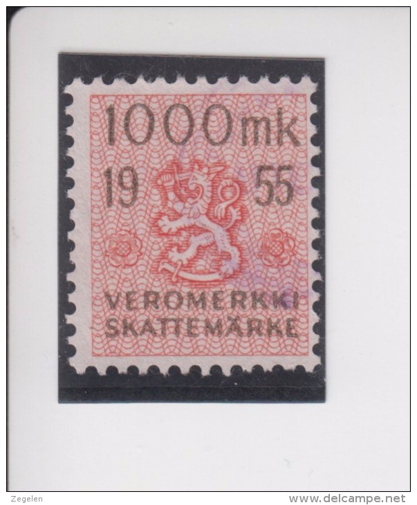 Finland: Fiskale Zegel/revenue Income Tax Cataloog Barefoot 51; Jaar 1955 - Revenue Stamps