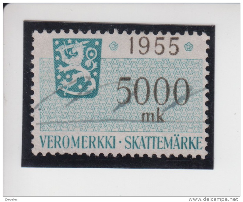 Finland: Fiskale Zegel/revenue Income Tax Cataloog Barefoot 53; Jaar 1955 - Revenue Stamps