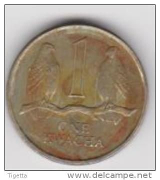 ZAMBIA  1 KWACHA  ANNO 1980 - Sambia