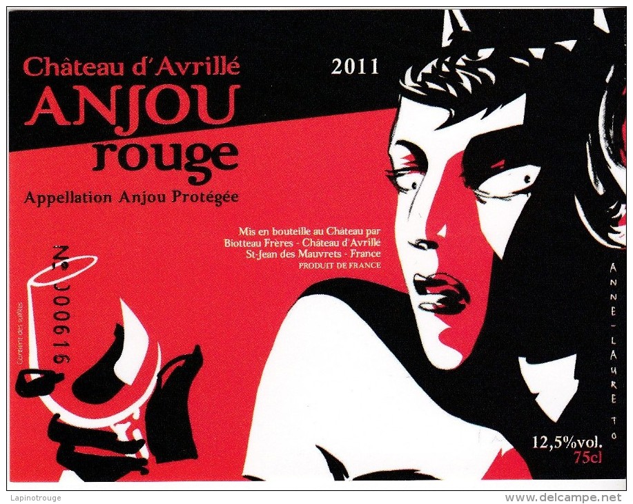 Etiquette Vin TO Anne-Laure Festival BD Angers 2012 - Art De La Table