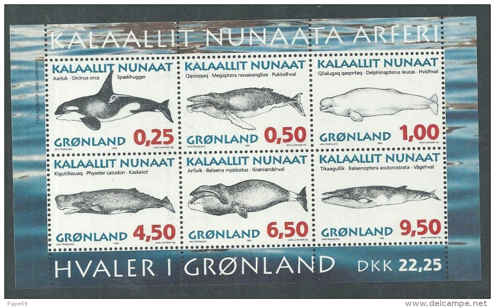 Groenland BF N° 10 XX Mammifères Marins,  Le Bloc Sans Charnière, TB. - Blocs