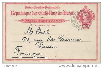 BRESIL : CARTE "entier Postal " émise Le 3/07/1920 - Ganzsachen