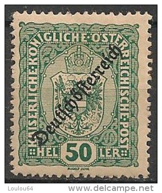 Timbres - Autriche - 1918-1919 - 50 H. - Neuf - Avec Trace De Charnière - - Ungebraucht