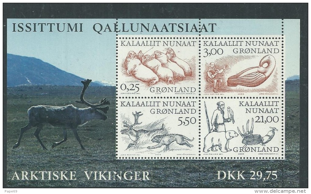Groenland BF N° 18 XX  Les Vikings  Arctiques ( II ),  Le Bloc Sans Charnière, TB. - Blocks & Sheetlets