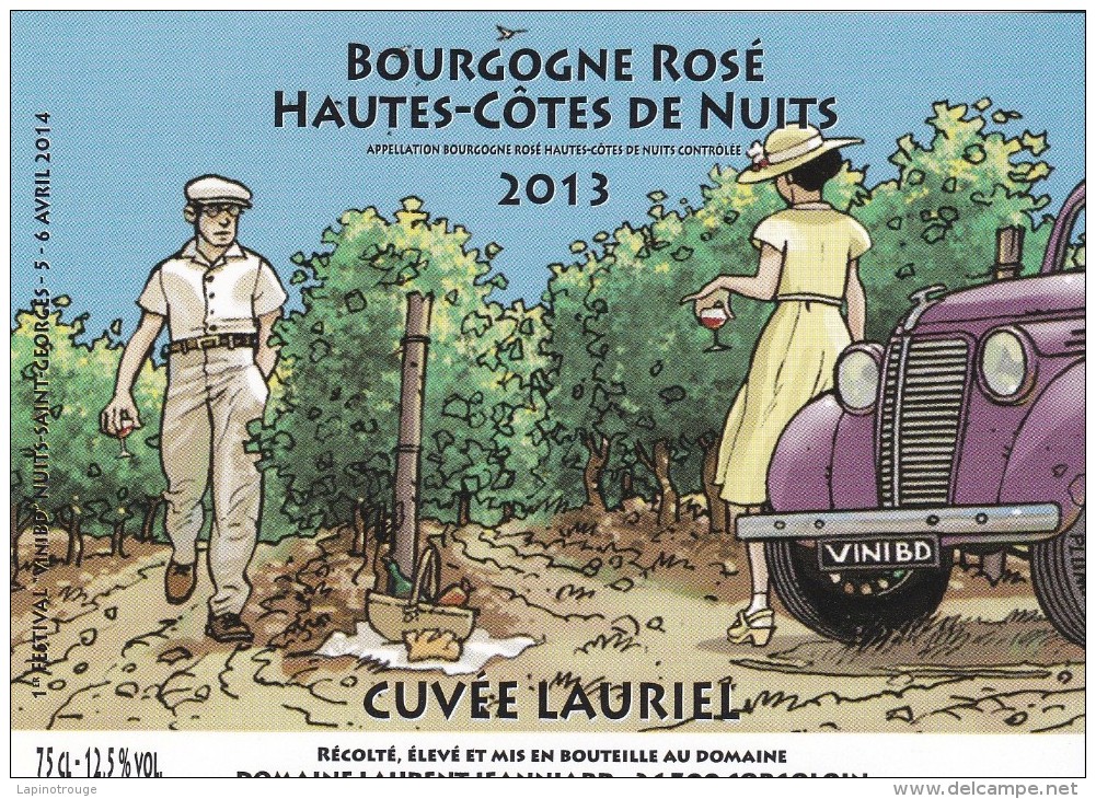 Etiquette Vin PLUMAIL Claude Festival Vini BD 2013 (Résistances - El Arte De La Mesa