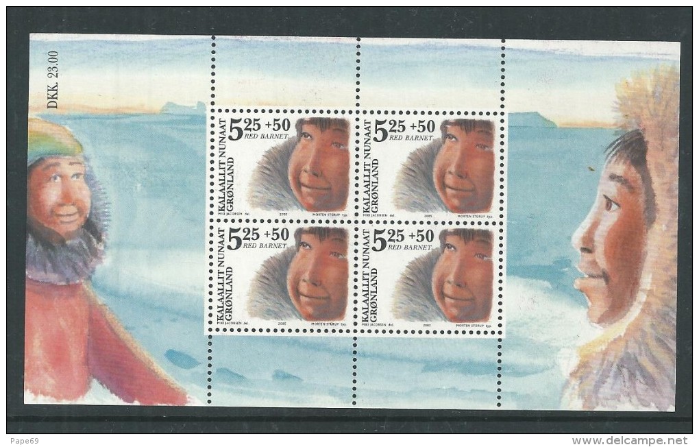 Groenland BF N° 30 XX  Timbres Avec Surtaxe "Pour L' Enfant",  Le Bloc Sans Charnière, TB. - Blocks & Sheetlets