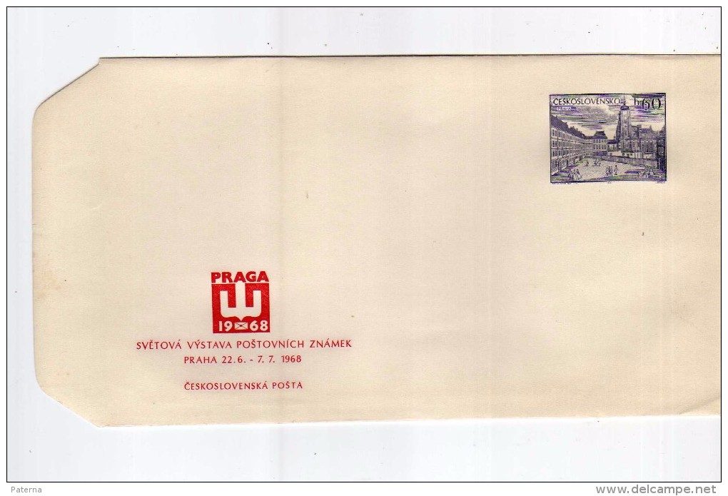 2657  Sobre Entero Postal Praga 1968  Checoslovaquia, Praha - Covers