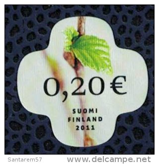 Finlande 2011 Utilisé Stamp Birch Bud Flore Arbes Bourgeon De Bouleau Sans Gomme - Ungebraucht