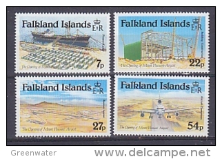 Falkland Islands 1985 Opening Mount Pleasant Airport 4v ** Mnh (FI1006AB) - Falklandeilanden