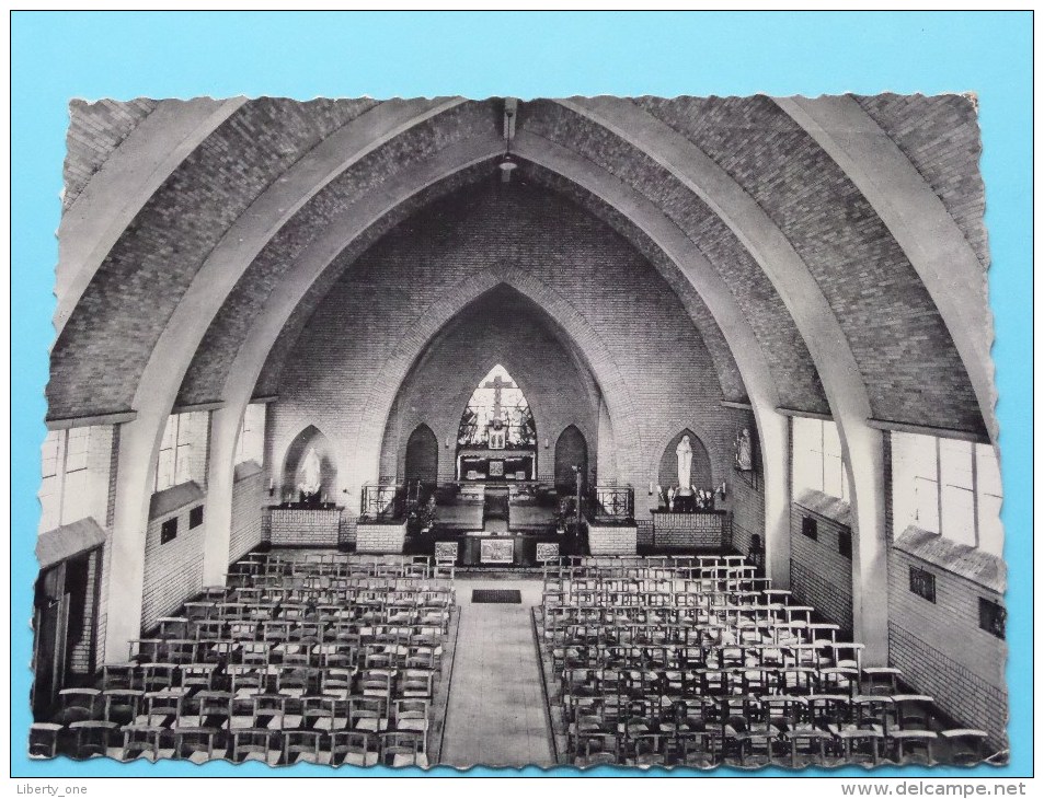 Grote Heide Kerk Van O.L.Vr. Der ARMEN Binnenzicht - Anno 1965 ( Zie Foto Voor Details ) !! - Neerpelt