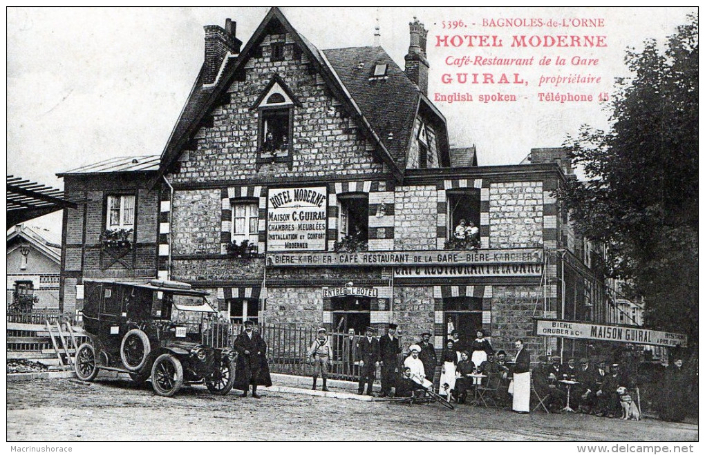 CPA - 61 - Bagnoles De L'Orne - Hôtel Moderne Café-Restaurant GUIRAL Propriétaire - Bagnoles De L'Orne