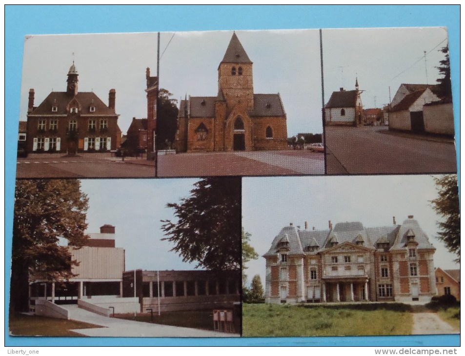 Gemeentehuis Kerk Kapel Post Kasteel ..........Herzele (?) - Anno 19?? ( Zie Foto Voor Details ) !! - Herzele